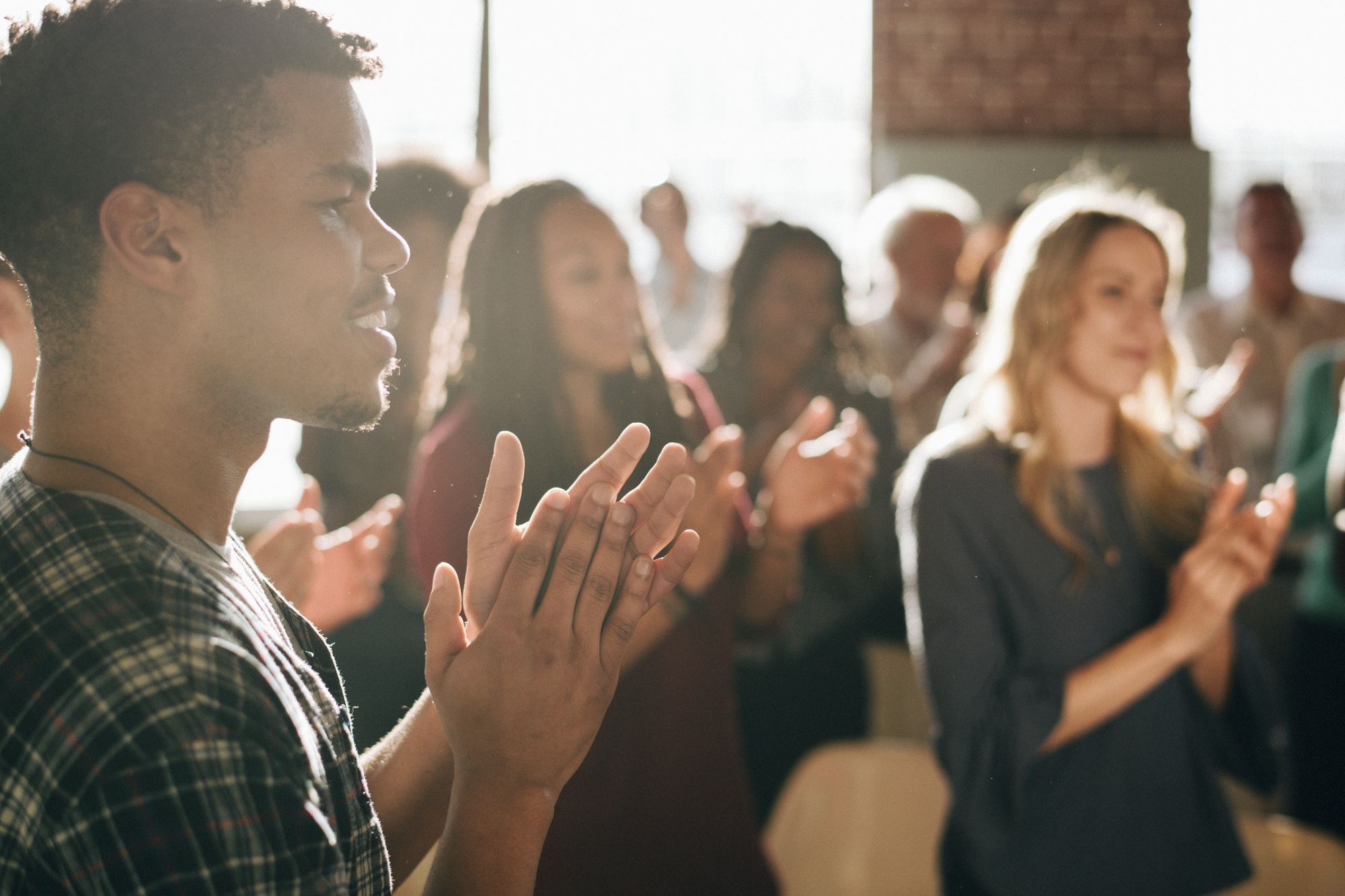 Round of applause in a seminar